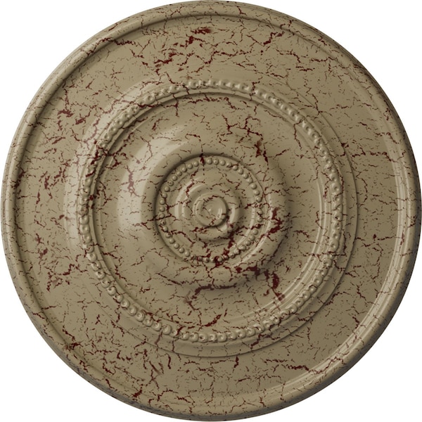 Ekena Millwork Dylar Ceiling Medallion (Fits Canopies up to 6 1/4"), 30"OD x 2 1/4"P, Gobi Desert Crackle CM30DYGDC - main